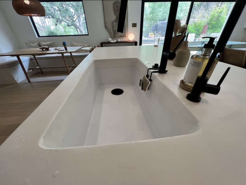 Modern kitchen sink and faucet